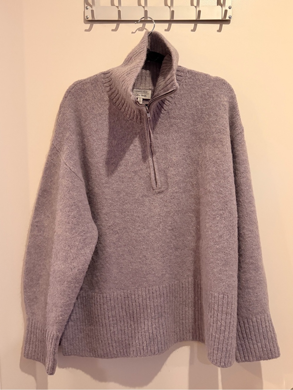 & Other Stories Soft Purple Turtleneck Sweater